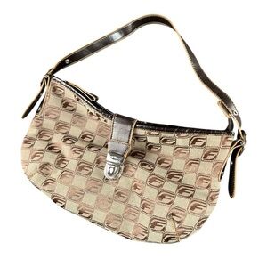 FUBU Vintage Y2K Brown Denim Logo Mini Shoulder Bag Purse